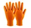 Batex Engangshanske Oransje Nitril 9/Large, 100stk, Diamantmønster 