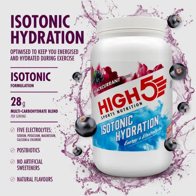 HIGH5 Isotonic Hydration Drink Solbær 1.23kg, Pulver 