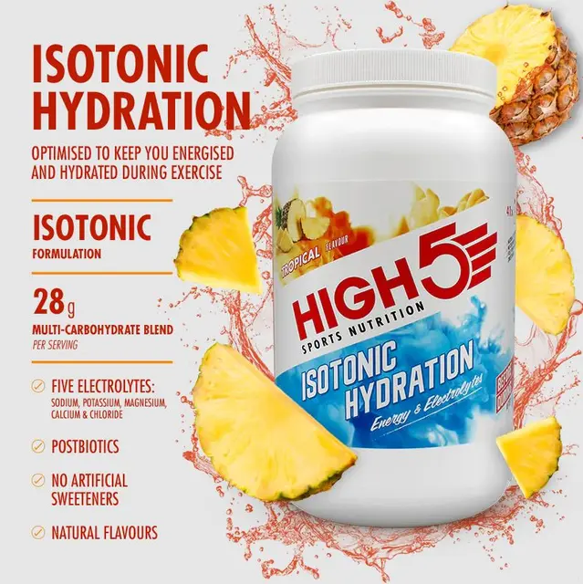 HIGH5 Isotonic Hydration Drink Tropisk 1.23kg, Pulver 