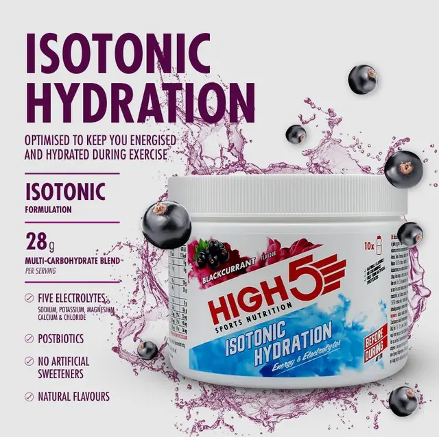 HIGH5 Isotonic Hydration Drink Solbær 300g, Pulver 