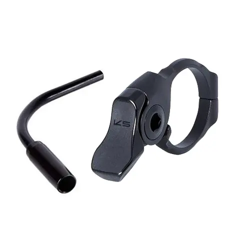 KS KGSL Remote Hendel Alu/Alu OS m/føringshylse, alu, universal, Ø31.8mm