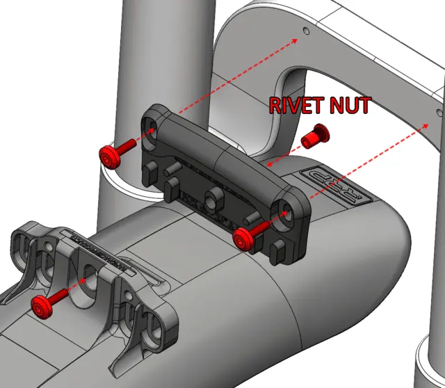 RRP ProGuard Bolt On Adapter FOX Til bruk med ProGuard Bolt On V1/V2, #4 
