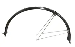 SunnyWheel Skjermsett 28"/57mm m/stivere, Sort, Plast, Skvettlapper