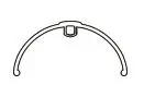 SunnyWheel Skjermsett 28"/45mm m/stivere, Sort, Plast, Skvettlapper 