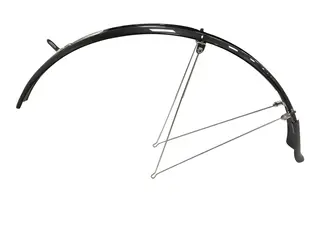 SunnyWheel Skjermsett 28"/38mm m/stivere, Sort, Plast, Skvettlapper