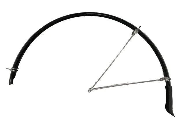SunnyWheel Skjermsett 28"/38mm m/stivere, Sort, Plast, Skvettlapper 