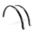 Eurofender Snello Skjermsett m/stiver, Sort, Plast, Skvettlapper