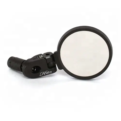 Hafny SpyView Universal Speil Sort, rustfritt stål, Ø 62mm, styreende 