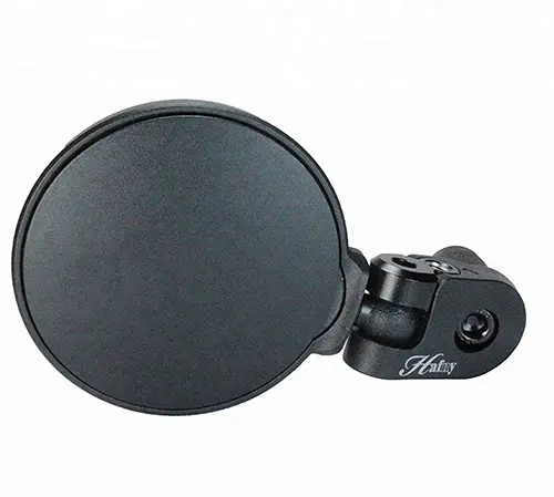 Hafny SpyView Universal Speil Sort, rustfritt stål, Ø 62mm, styreende 