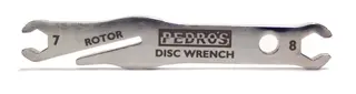 Pedro's Disc Wrench Retteverktøy Stål, 7/8mm, opptil 2.5mm bremseskiver