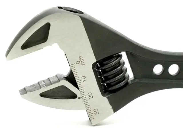 Pedro's Premium 10" Skiftenøkkel Opptil 33mm, TPR-håndtak 