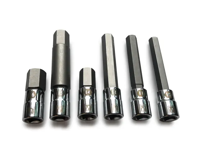 Pedro's Large Sizes Hex Bit Set 10,11,12,15mm(65mm), 14,16mm(21mm) 