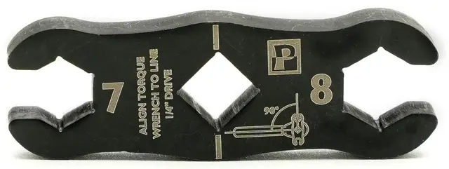 Pedro's Crowfoot Momentnøkkel Adapter 1/4" skralle, 7 og 8mm Fastnøkkel 