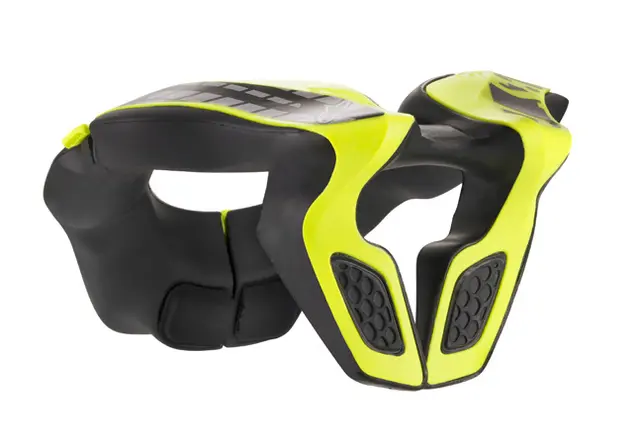 Alpinestars Youth Neck JR Nakkebeskytter Sort/Gul, Cat II, xxxgr 