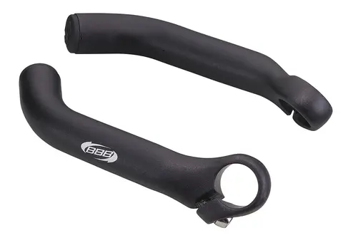 BBB Classic BBE-07 Bar Ends Sort Bøyd, alu, 150mm, 144 gr