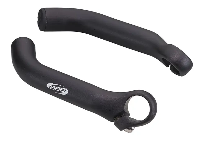 BBB Classic BBE-07 Bar Ends Sort Bøyd, alu, 150mm, 144 gr 