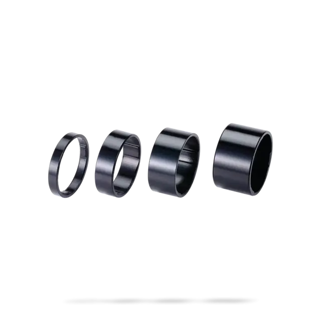 BBB LightSpace BHP-36 Foring Sett 1 1/8"x 5,10,15,20mm sort alu, 20 gr 