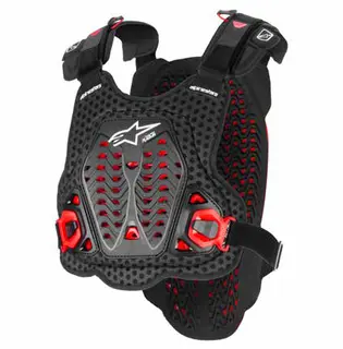 Alpinestars A-5 S V2 Bryst/Ryggplate JR Large/X-Large, sort/rød