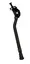 Støtte 24-28" Justerbar, sentermontert, stål, sort