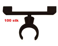 Priskortholder - 100 Pakk Sort, plast, for styre