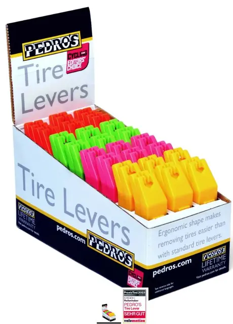 Pedro's Tire Levers 24pk Dekkspaker 24 par, Multicolor, Plast 