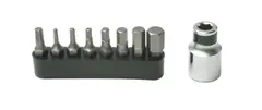 Pedro's Momentnøkkel Bit-sett 1/4" skralle, 2 - 8mm Unbrako, T25
