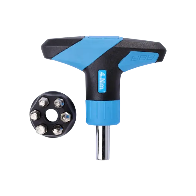 BBB TorqueFix BTL-119 4nm Momentnøkkel Blå/Sort, 4nm, T-Håndtak med 6 bits 