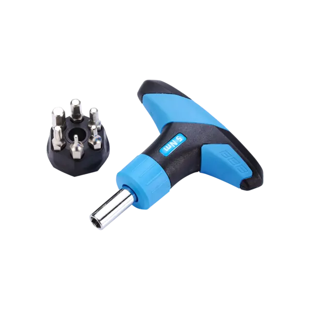 BBB TorqueFix BTL-119 5nm Momentnøkkel Blå/Sort, 5nm, T-Håndtak med 6 bits 