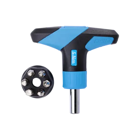 BBB TorqueFix BTL-119 5nm Momentnøkkel Blå/Sort, 5nm, T-Håndtak med 6 bits