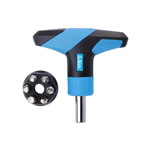 BBB TorqueFix BTL-119 5nm Momentnøkkel Blå/Sort, 5nm, T-Håndtak med 6 bits 