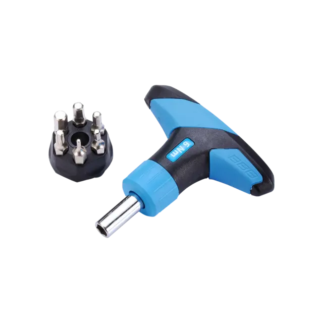 BBB TorqueFix BTL-119 6nm Momentnøkkel Blå/Sort, 6nm, T-Håndtak med 6 bits 