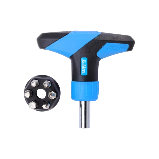 BBB TorqueFix BTL-119 6nm Momentnøkkel Blå/Sort, 6nm, T-Håndtak med 6 bits 