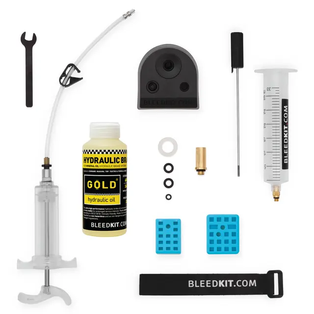 Bleedkit SHIMANO Workshop GOLD Luftesett Sprøyter, GOLD-Olje, 7mm nøkkel, hansker 