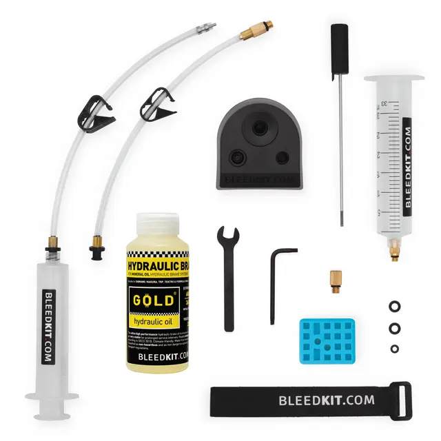 Bleedkit TRP Premium GOLD Luftesett Sprøyter, GOLD-Olje, hansker 