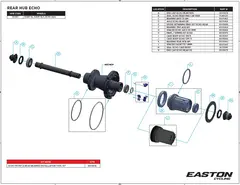 Easton ECHO 2mm Akslingspacer/Foring Foring mellom lager og boss på Echo Nav
