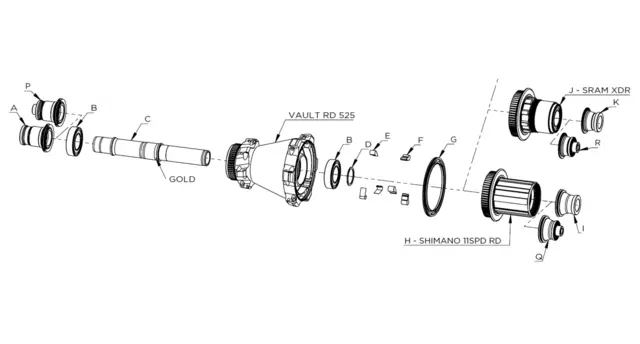 Easton Vault Spacer / Foring Spacer mellom nav og boss på Vault nav 