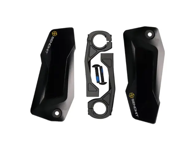 SendHit Nock V3 Håndbeskyttere Sort/Sort Nylon Polyamid, alu-klemme, 162gr/par 