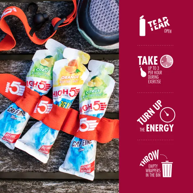 HIGH5 EnergyGel Aqua Bær 20pk, 66gr 