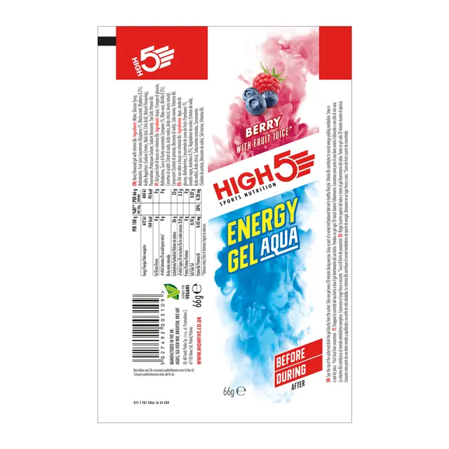 HIGH5 EnergyGel Aqua Bær 20pk, 66gr 