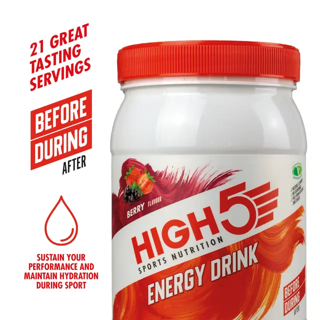 HIGH5 Energy Drink Bær 1kg, Pulver 