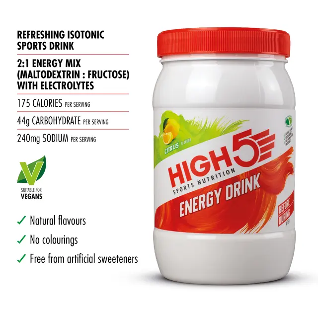 HIGH5 Energy Drink Sitrus 1kg, Pulver 