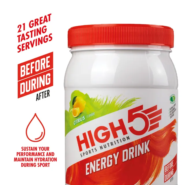 HIGH5 Energy Drink Sitrus 1kg, Pulver 