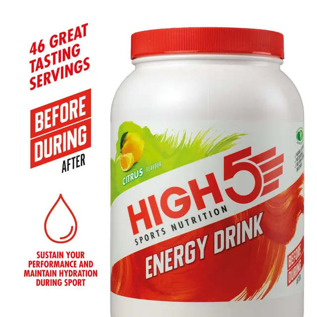 HIGH5 Energy Drink Sitrus 2.2kg, Pulver 
