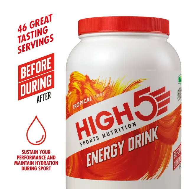 HIGH5 Energy Drink Tropisk 2.2kg, Pulver 