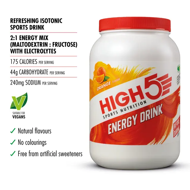 HIGH5 Energy Drink Appelsin 2.2kg, Pulver 
