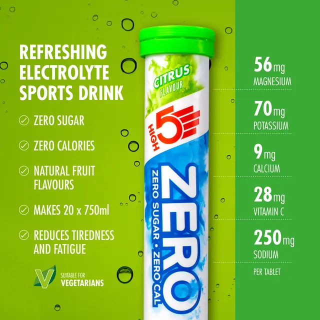 HIGH5 Zero Sitrus 8pk, 80gr - 20 tabletter 