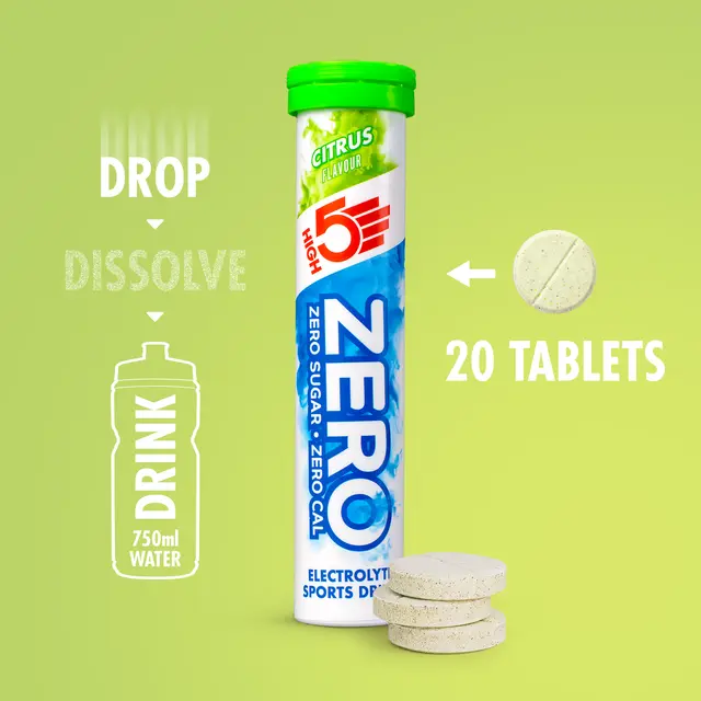 HIGH5 Zero Sitrus 8pk, 80gr - 20 tabletter 
