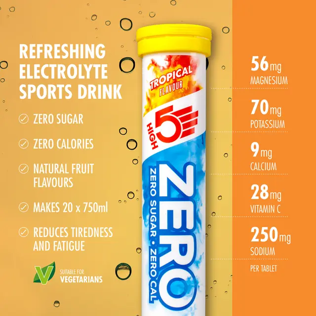 HIGH5 Zero Tropisk 8pk, 80gr - 20 tabletter 