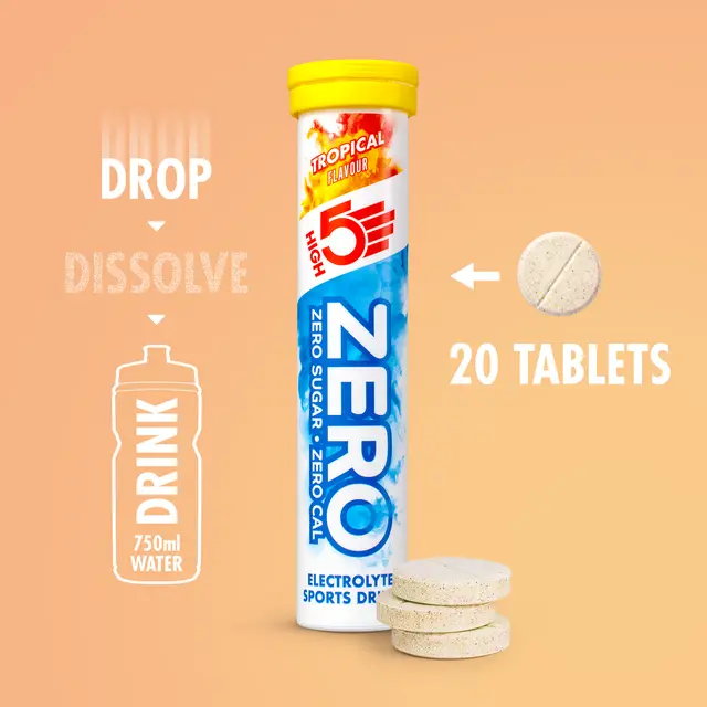 HIGH5 Zero Tropisk 8pk, 80gr - 20 tabletter 