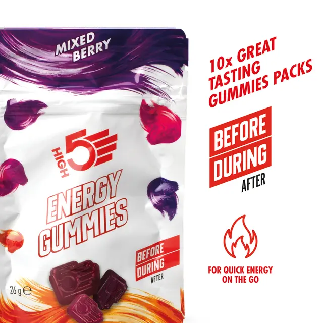 HIGH5 Energy Gummies Bær 10pk, 26g 